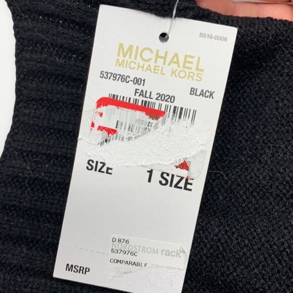 MICHAEL Michael Kors Studed Logo Knit Scarf NEW - Picture 3 of 4